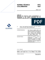 Ntc1667. Densidad in Situ - Desbloqueado