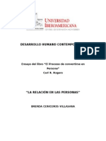 Ensayo El Proceso de Convertirse en Persona