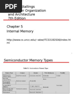 William Stallings Computer Organization and Architecture 7th Edition Internal Memory