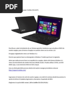 Instalar Windows 7 en Toshiba C50 A1575