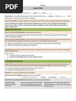 Lesson Plan: Curriculum Connections