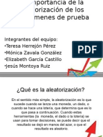 4.5 Importancia de Aleatorización