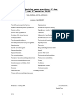 Internal Medicine Topics