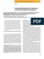 Anxiety Disorders Among Methamphetamine Dependent Adults: Association With Post-Treatment Functioning