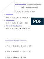 Electrophilic Aromatic Substitution 1. Nitration