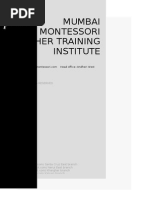 2014 Montessori Course