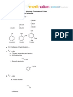 Alcohols, Phenols and Ethers