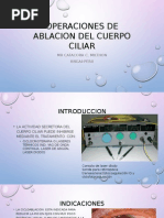 Operaciones de Ablacion Del Cuerpo Ciliar