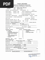 Autopsy of Amilcar Perez Lopez - San Francisco Medical Examiner Feb. 23, 2015 To March 3, 2015