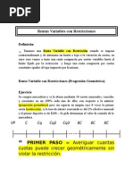 Rentas Variables Con Restricciones-Explicación y Ejercicios