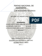 Informe Segunda Ley de Newton