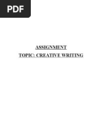 Assignment Topic: Creative Writing