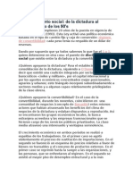 Disciplinamiento Social y Economico Durante La Dictadura Hasta La Actualidad