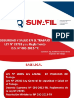 Seguridad y Salud en El Trabajo Ley #29783 y Su Reglamento