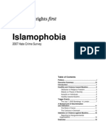 Islamophobia: 2007 Hate Crime Survey