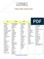 Collocations With Common Verbs: Do Make Have Take Give