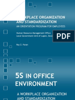 5S: Workplace Organization and Standardization