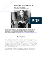 John Maynard Keynes The General Theory of Employment Interest and Money A Critique by Brett DiDonato