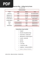 Production Plan - Calling You by Name: Track List Chart