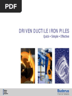 Driven Ductile Iron Piles