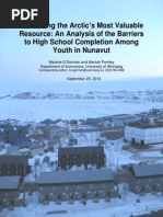 Report On Barriers To High School Completion by Nunavut Youth