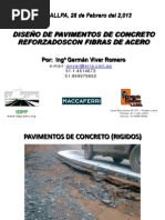 GVR-Diseño de Pavimentos de Concreto Reforzado Con Fibras de Acero-Macaferri-Arequipa-Junio Del 2012