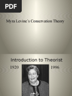 Myra Levine's Conservation Theory