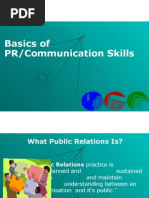 Basics of PR/Communication Skills