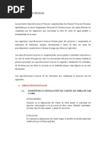 Especificaciones Técnicas