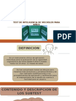 Test de Inteligencia de Wechsler para Niños Final