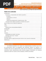 Informática Aplicada:: Sistema Operativo. Características, Manejo y Funciones