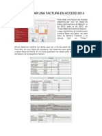 Como Crear Una Factura en Access 2013