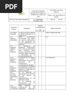 Lista de Chequeo Diagnostico Bajo La Norma Iso 14001