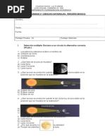 Prueba Ciencias Unidad 6 3°BASICO