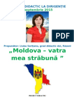 Proiect-Didactic Dirigentie - Moldova-Vatra Mea Străbună, 01.09.2015