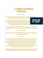 Ensayo Sobre Las Ciencias Naturales