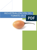 Industrialización Del Tomate de Arbol