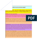 Static Pressure Calculation Sheet