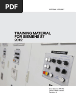 Training Material For Siemens S7 2012