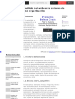 Analisis Del Ambiente Externo de Una Organización