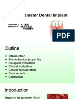 Narrow Diameter Dental Implant: Reporter Moderator