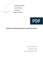 Introducción Panorama General de La Motivación Humana