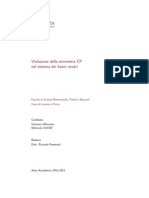 Violazione Della Simmetria CP Nel Sistema Dei Kaoni Neutri