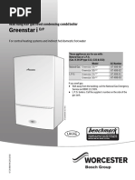 Worcester Greenstar 24i Operating Instructions