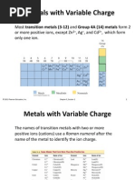 Variable Charge