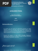 El análisis FODA es una herramienta que permite conformar un cuadro de la situación actual del objeto de estudio (persona, empresa u organización, etc) permitiendo de esta manera obtener un diagnóstico preciso que permite, en función de ello, tomar decisiones acordes con los objetivos y políticas formulados. Luego de haber realizado el primer análisis FODA, se aconseja realizar sucesivos análisis de forma periódica teniendo como referencia el primero, con el propósito de conocer si estamos cumpliendo con los objetivos planteados en nuestra formulación estratégica. Esto es aconsejable dado que las condiciones externas e internas son dinámicas y algunos factores cambian con el paso del tiempo, mientras que otros sufren modificaciones mínimas.