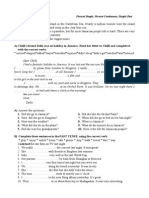 WORKSHEET Present Simple Present Continuous Simple Past