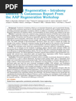 Periodontal Regeneration - Intrabony Defects: A Consensus Report From The AAP Regeneration Workshop