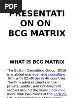 Presentati On On BCG Matrix