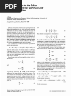 Product and Cell Yield Coefficients